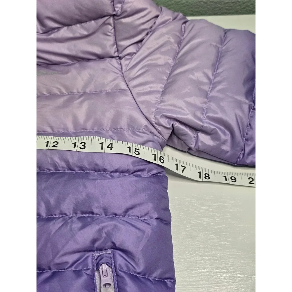 Eddie Bauer Purple Ombre Reversible Light Hood Puffer Ski Snow Girls Jacket S